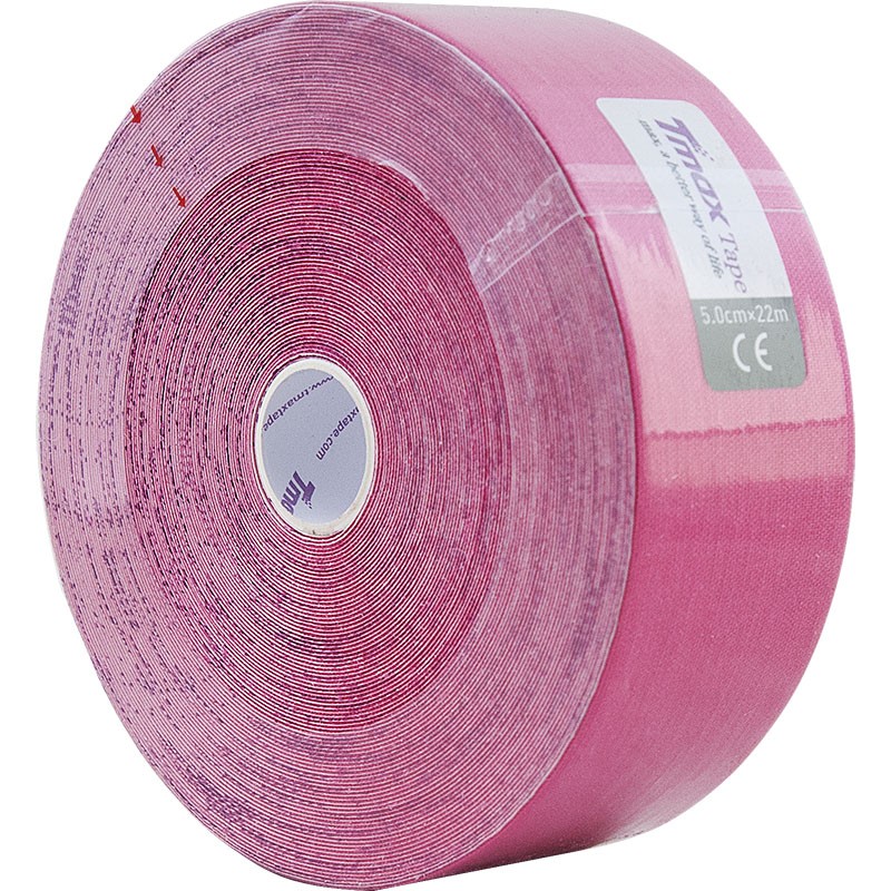 Тейп кинезиологический Tmax 22m Extra Sticky Pink розовый