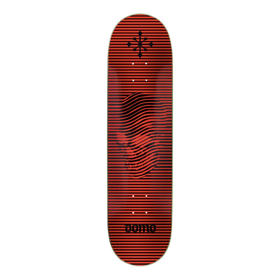 Дека для скейтборда DISORDER SKATEBOARDS Domo Lines Deck Red\Black 8.38 дюйм