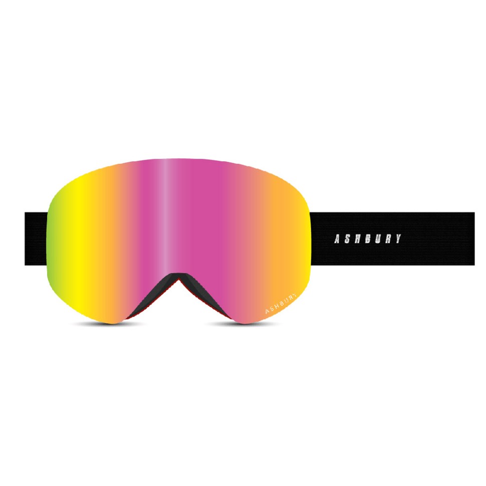 Маска горнолыжная ASHBURY Sonic Sensor Pink Mirror Lens/Yellow Spare