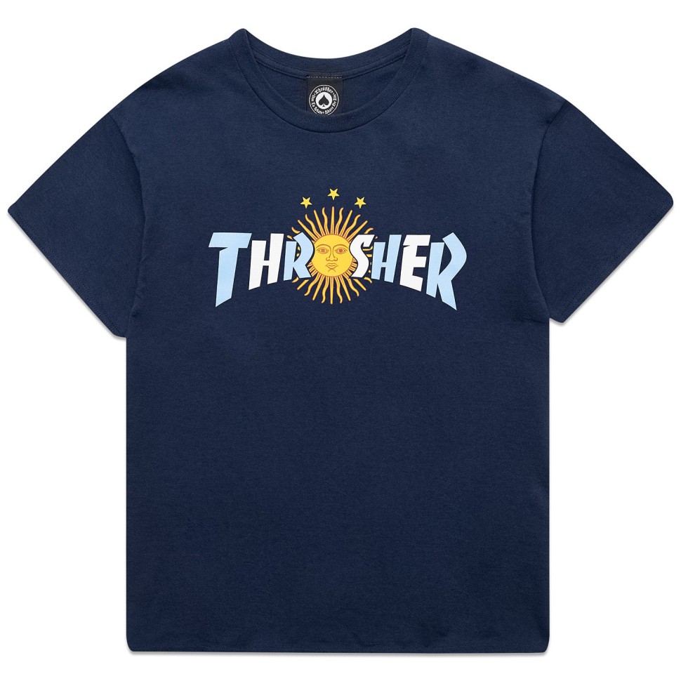Футболка THRASHER Argentina Estrella T-Shirt Navy