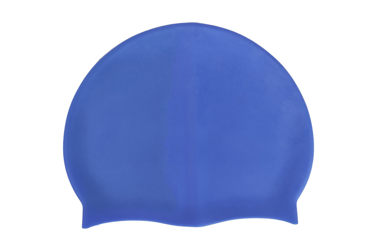 Шапочка для плавания Sportex силиконовая, взрослая E42796 синий