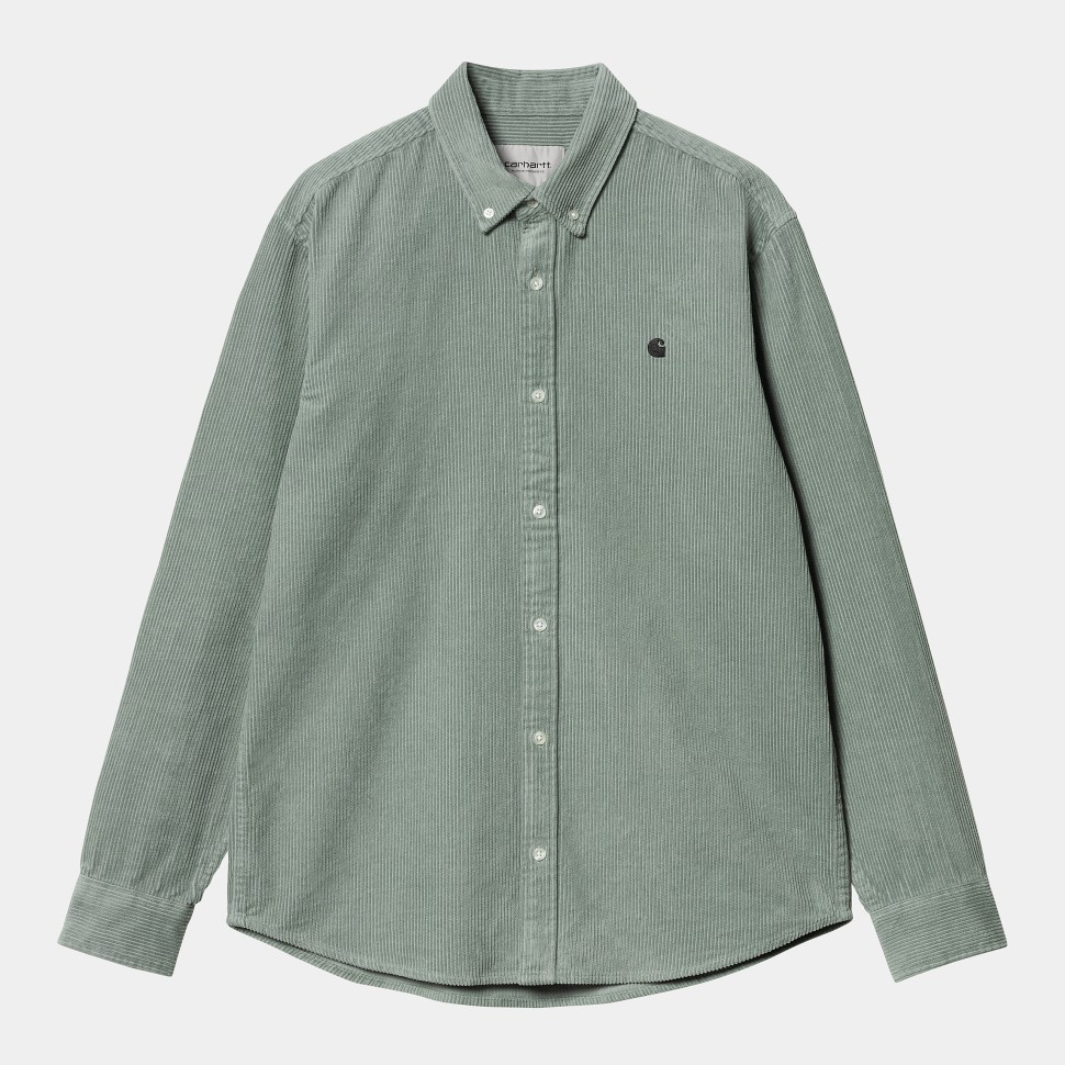 Рубашка CARHARTT WIP L/S Madison Cord Shirt Glassy Teal/Black