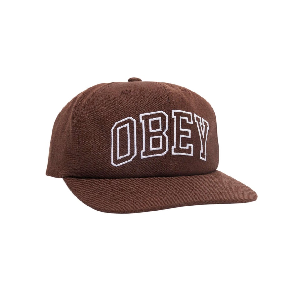 Кепка OBEY Obey Rush 6 Panel Classic Snapback Brown