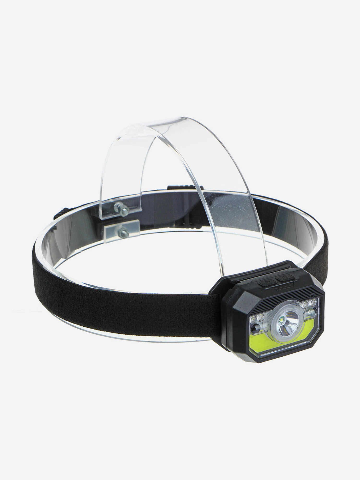 ЕРМАК Фонарь на голову, сенсорный, XPE COB LED, 11 режимов, 1000мАч, USB кабель, 6х4,5х3см, пластик, Черный