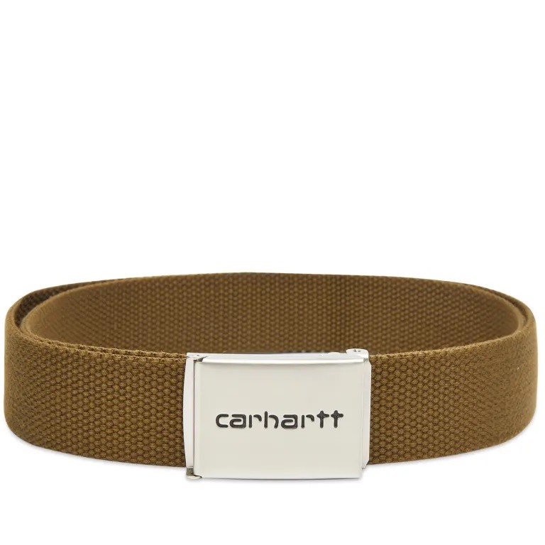 Ремень CARHARTT WIP Clip Belt Chrome Highland