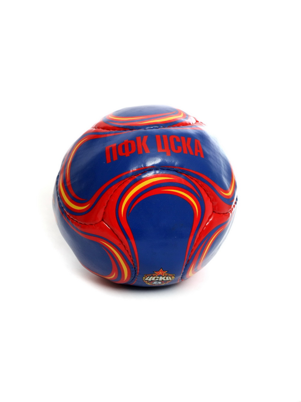 Мяч сувенирный красно-синий "Эмблема и талисман", размер 2