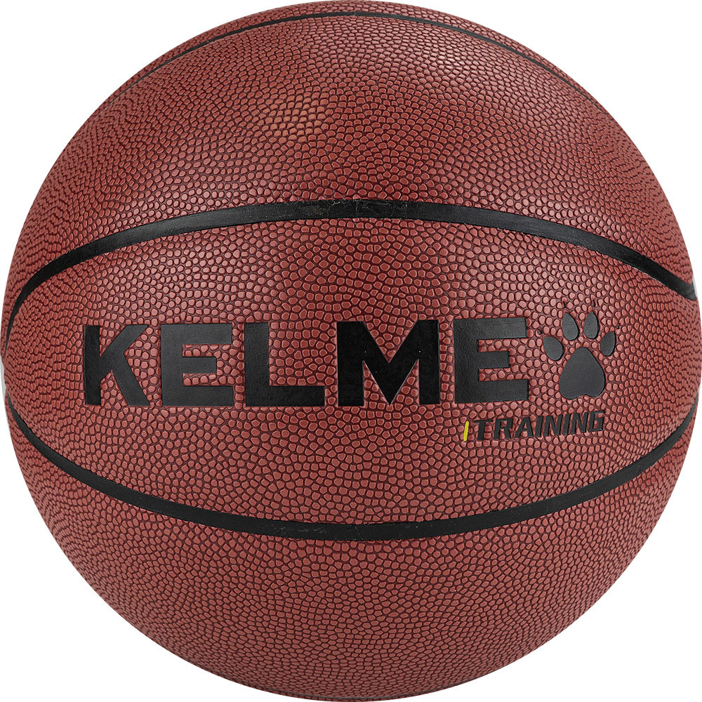 Мяч баскетбольный Kelme Hygroscopic 8102QU5001-217, р. 7, 8 панелей, ПУ, бут.кам., коричнево-черный