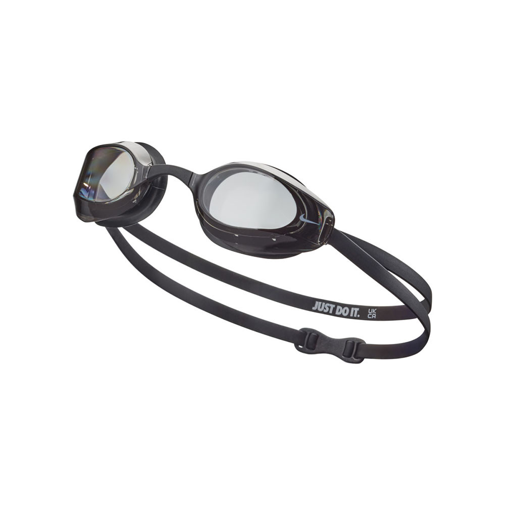 Очки для плавания Nike Vapor, NESSA177001, дымчатые линзы, FINA Approved,смен.перенос., черная оправа