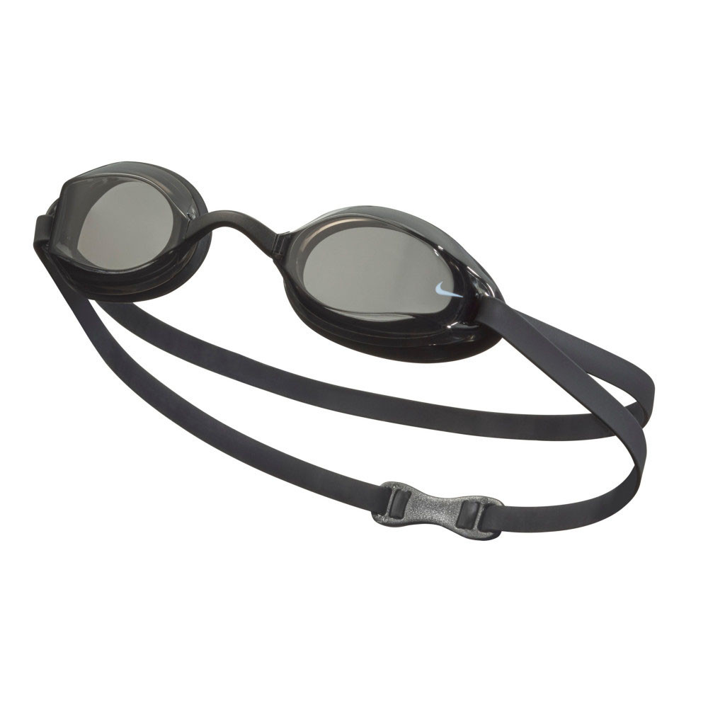 Очки для плавания Nike Legacy, NESSD131014, дымчатые линзы, FINA, смен.пер., черная оправа