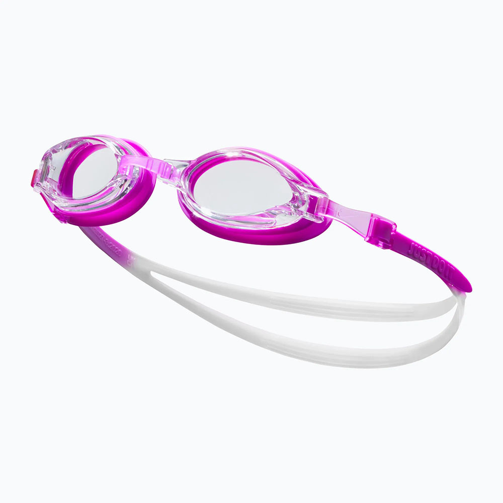 Очки для плавания Nike Chrome, NESSD127560, прозрачные линзы, регул .пер., фиолетовая оправа