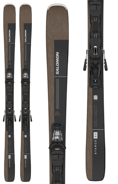 Горные лыжи с креплениями Salomon 22-23 E Stance 84 + кр. E Z12 GW F90 Black/Grey (41468915)