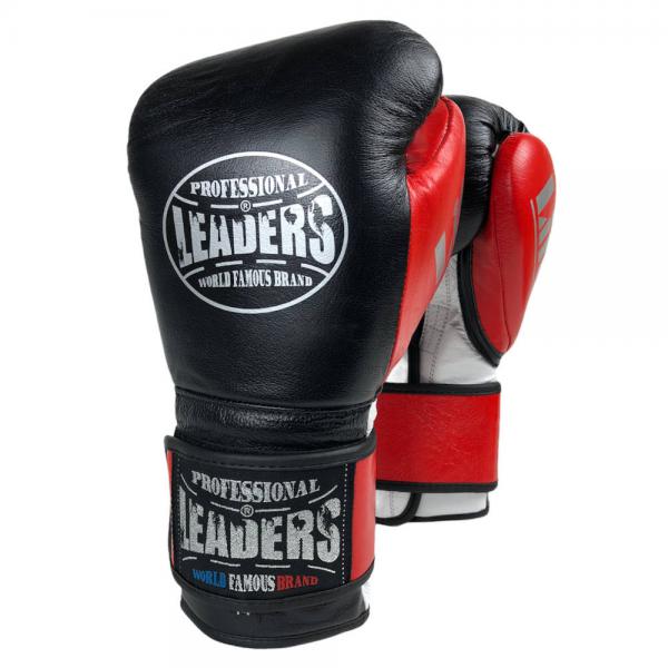 Перчатки боксерские LEADERS LiteSeries BK/RD, 14 oz