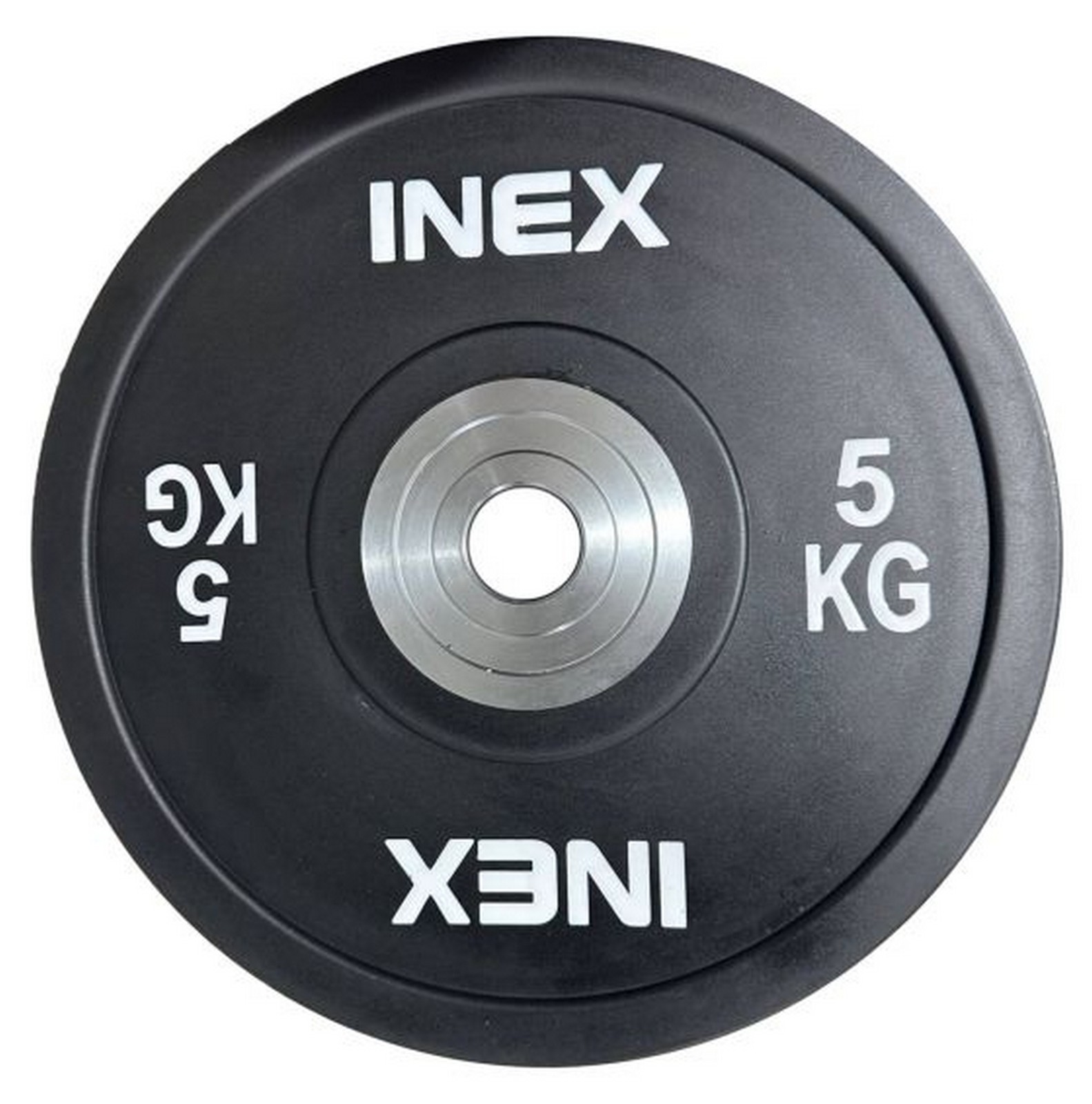 Олимпийский диск в уретане 5кг Inex PU Bumper Plate TF-P2100-05 черный\серый