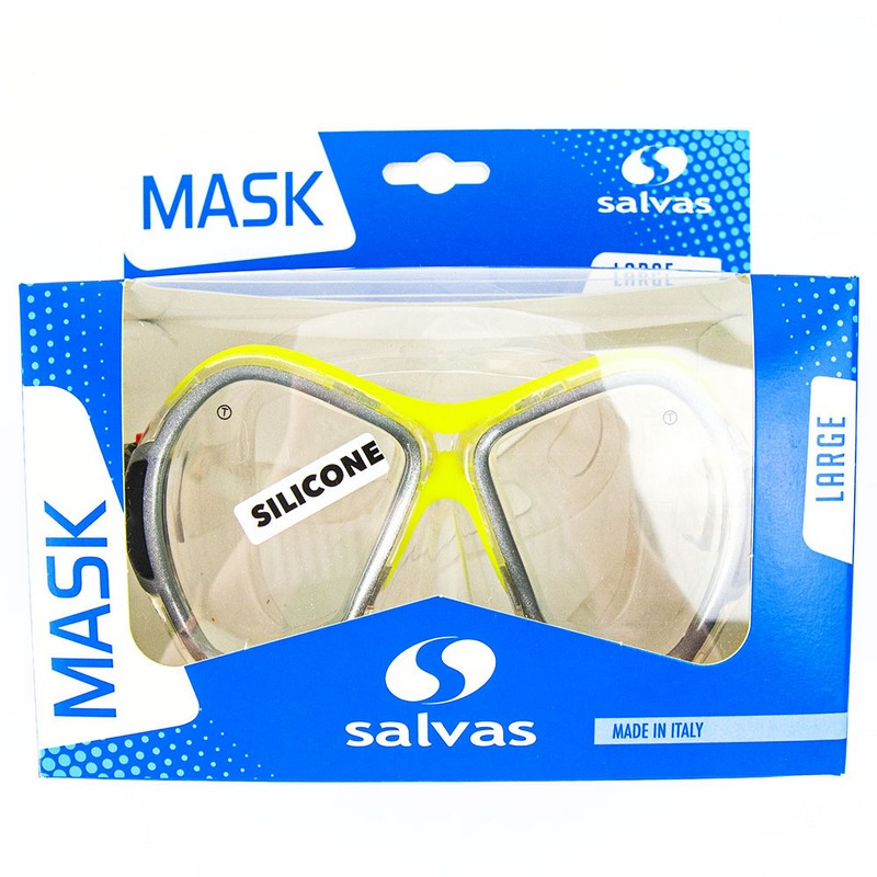 Маска для плавания Salvas Phoenix Mask CA520S2GYSTH серебристый\жёлтый